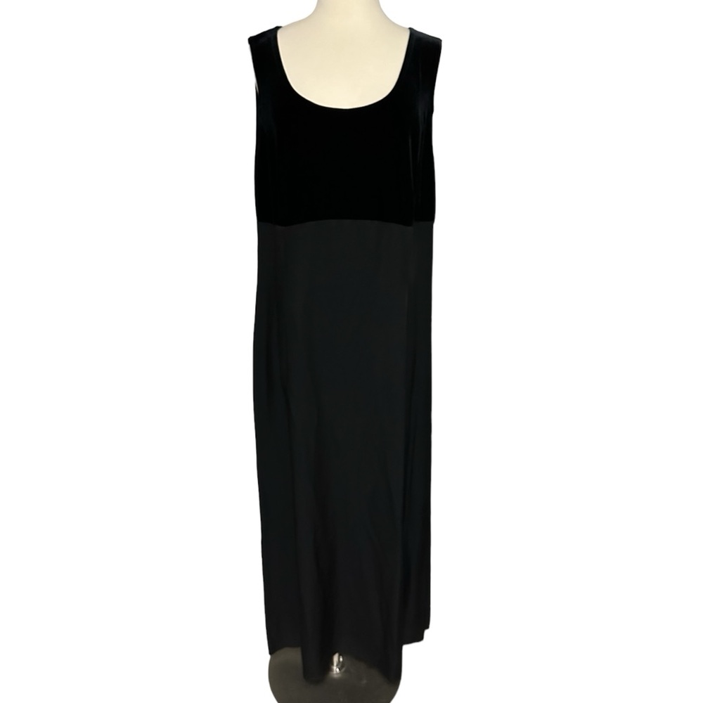 Vintage Gunne Sax Black Evening Gown Formal Dress Jessica McClintock Elegant 18W